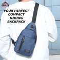 thumbnail image 4 of Q&Q ESSENTIALS Men Small Utility Backpack Utility Shoulder Bag Sport Utility Bag Blue, 4 of 8