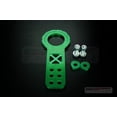 thumbnail image 2 of Universal Aluminum CNC Tow Hook Front and Rear Green, 2 of 3