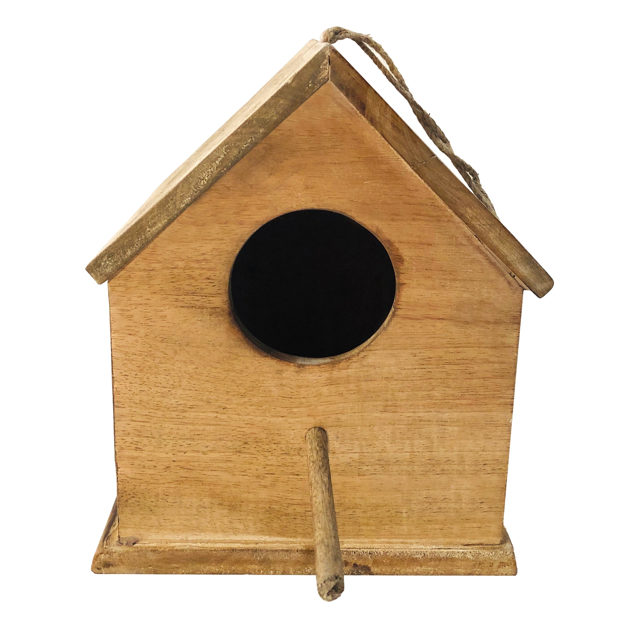 Pefilos 11" Wood Birdhouses for Outdoors Hanging, Bird House Decorative for Outside Garden Yard, Distressed Hanging Bird's Nest in Trees, Beige Pefilos 11" Wood Birdhouses for Outdoors Hanging, Bird House Decorative for Outside Garden Yard, Distressed Hanging Bird's Nest in Trees, Beige