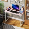 thumbnail image 4 of NiamVelo Computer Desk 40 inches Home Office Desk Modern Simple Style PC Desk with Sturdy Metal Frame for Adults , Pink, 4 of 10