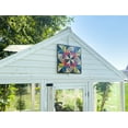 thumbnail image 4 of Zylina Greenhouse & Garden Art 14''x14'' Hobby Quilt, 2 Predrilled Holes for easy attachment, 4 of 6