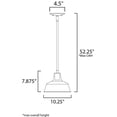 thumbnail image 3 of Maxim 35017BK 5.75 in. Pier M 1-Light Outdoor Pendant, Black, 3 of 5