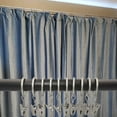 thumbnail image 7 of 30 Pack Curtain Rings with Clips, Heavy Duty Drapery Clip,Tension Rods Hooks, Polish Silver Curtain Hooks Hangers, 7 of 7