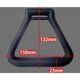 thumbnail image 3 of Anillos de gimnasia de 2 piezas con correas de hebilla ajustables, anillos de fitness profesionales con bandas antideslizantes que absorben el sudor, perfectos para hacer ejercicio, rojo JAMW Sencillez, 3 of 5