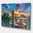 thumbnail image 3 of Designart ' Sunset Over Cityview Of Prague ' Children's Art Canvas Wall Art Print, 3 of 4