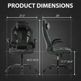 thumbnail image 3 of CL.HPAHKL Video Gaming Chair, Office Chair High Back PU Leather Ergonomic Computer Chair with Lumbar Support, Height Adjustable PC Game Chair Gaming Chair for Adults, Camo, 3 of 7