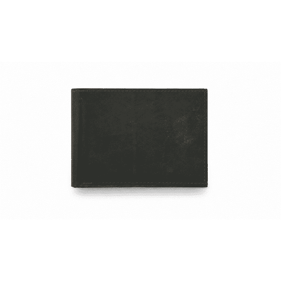 AlKhalil - Men’s Black Leather Wallet with Contrast Stitching