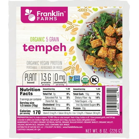 Organic Tempeh - 5 Grain 18oz