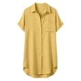 thumbnail image 5 of Women Cotton Swimsuit Coverup Shirt Dress Button Down Bathing Suit Cover Up Beach Vacation Outfits, 5 of 5