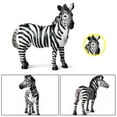 thumbnail image 2 of Zebra Model 1/4Pcs Simulation Zebra Wild Animal Model Figurine Desktop Ornament Kids Toy, 2 of 2