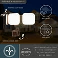 thumbnail image 6 of Vaxcel - Theta - 33W 3 LED Outdoor Motion Sensor Flood Light In Contemporary, 6 of 14