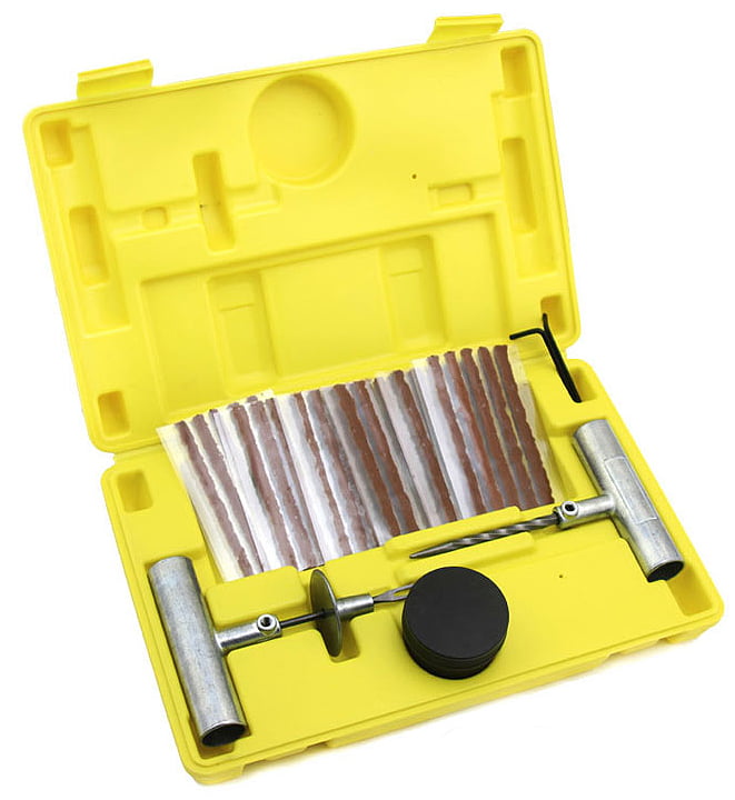 35-Pie Tooluxe 50002L Universal Tire Repair Kit To Fix Punctures And Plug Flats 