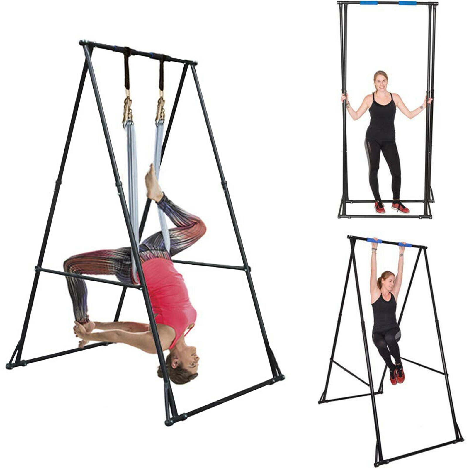 VEVOR 280LBS Portable Pull Up Bar Height Adjustable Portable Pull Up Gym Stand Fitness Equipment Folding Free Standing Pull Up Bar for Home Gym Walmart