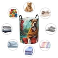 thumbnail image 5 of KLL Meditating French Bulldog Waterproof Foldable Laundry Hamper Bucket with Handles for Storage Bin,Kids Room,Home Organizer (Medium ), 5 of 7