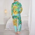 thumbnail image 5 of Disketp Pajamas Set Long Sleeve Sleepwear Womens Button Down Nightwear Pj Sets-Usa Tourist Map, 5 of 9