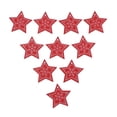 thumbnail image 1 of segolike 10Pcs Wooden Slices Blank Tags with Hole Snowflake Pattern Wood Cutout Labels red, 1 of 9