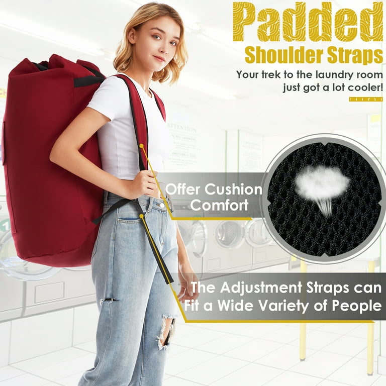 AZHIDO 115L Extra Large Sturdy Waterproof Laundry Bag with