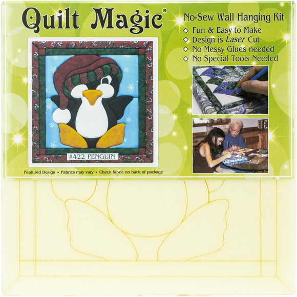 Quilt-Magic No Sew Wall Hanging Kit-Penguin