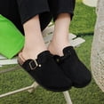 thumbnail image 3 of Lezzglt Women's Suede Clogs, Cork Footbed Leather Mules Slip-on Sandals with Arch Support, Non-Slip Adjustable Buckle Summer Shoes for Men & Women, 3 of 10