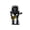A001- Black, variant on Resin Figurine Home Decor, Vintage Decor for Home, Desk Decorations, Bar Decorations for Home, Solar Powered Light Up Guitar Player Vintage Microphone Robot Ornament 8X4.5X3 Inch