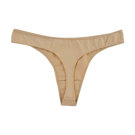 Yuzhih Seamless Thongs for Women No Show Comfortable Underwear Low Rise y Thong Panties Cotton Panty