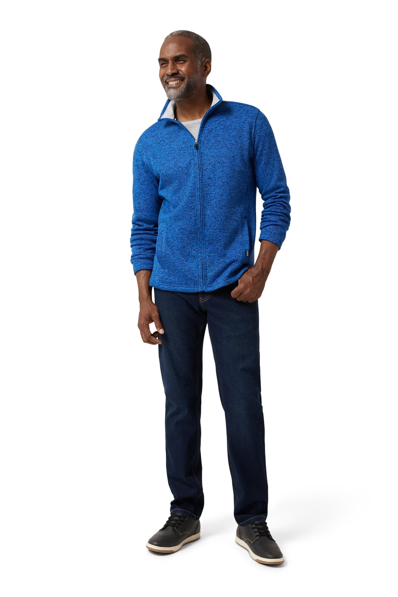 Chaps Men's & Big Men's Full Zip Sweater Fleece