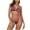 Red-19, variant on Lopeceal Women's Bikini Sets Halter Neck Crochet Colorblock Two Piece Swimsuits Open Back Sexy High Cut Thong Bathing Suit