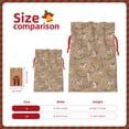 thumbnail image 3 of Pofeuu Cactus Alpaca Print Burlap Bags with Drawstrings Drawstring Gift Bags Pouch Bag for Thankgiving Birthday Party Gift Wrapping Treats and Party Favors-Small, 3 of 9