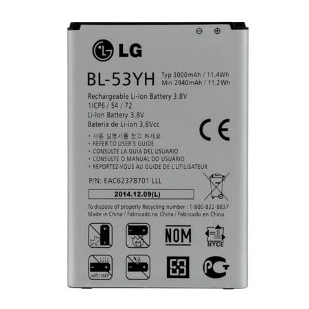 New Original OEM Battery for LG G3 VS985 LS990 F400 D850 D855 BL-53YH