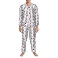 thumbnail image 3 of Fotbe Lighthouse And Beacon Pijama de Hombre con Estampado de Manga Larga, Conjunto de 2 Piezas, Ropa de Dormir Suave y Cómoda con Bolsillos-Large, 3 of 7