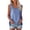 Blue, variant on YODETEY Women’s Oversized V-Neck Tank Top,Womens Everyday Casual Sleeveless Tunic Tops for Summer, Women's Plus orange,Size S