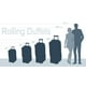 thumbnail image 3 of Bolsa de lona Rockland Rolling Black de 40 litros con ruedas y bolsillos, 3 of 3