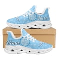 thumbnail image 1 of Zapatos de enfermera para mujer, color rosa, con estampado EMT EMS, zapatos de plataforma para mujer, zapatos planos de enfermería paramédica, zapatos de malla para mujer, 1 of 6