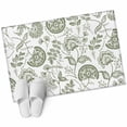 thumbnail image 2 of Boho Sage Green Floral Bathroom Mats 2x3 FT,Non Slip Small Kitchen Mat,Vintage Farmhouse Paisley Plant Washable Soft Backed Front Door Throw Rugs Non-Shedding Indoor Outdoor Doormat for Entryway Sink, 2 of 8