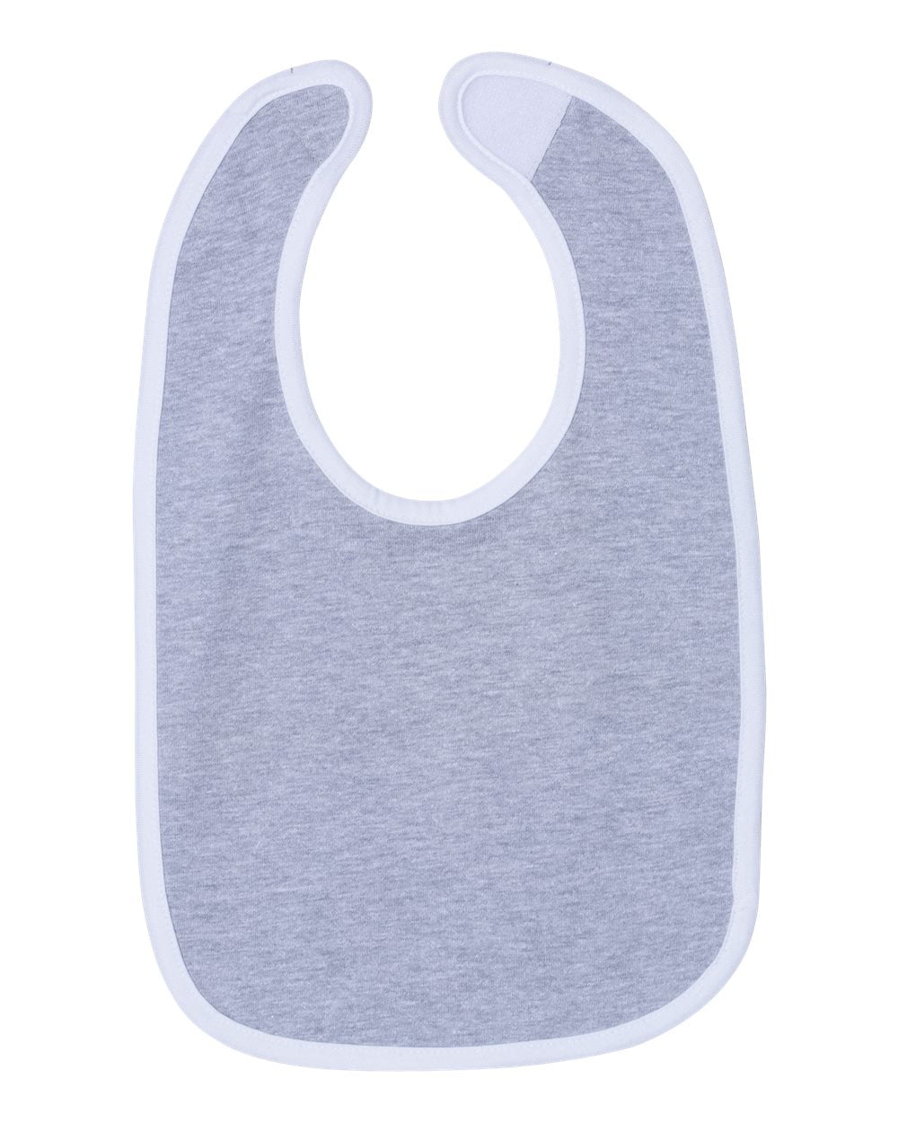 Infant Premium Jersey Bib, Heather / White