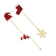 thumbnail image 1 of Naiovety 1 par de pendientes largos de Navidad, pendientes colgantes de Papá Noel, joyería colgante para fiesta, accesorio de vestir Kits de decoración para fiestas Tipo 2, 1 of 6