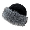 thumbnail image 2 of Sombrero de pescador de invierno, cálido, para pesca, trekking, viajes, actividades al aire libre, regalo de cumpleaños. negro, 2 of 10