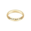 Personalized 10kt Yellow Gold Wedding Ring
