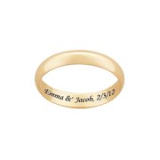 Personalized 10kt Yellow Gold Wedding Ring