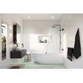 thumbnail image 3 of Albedo 34 in. x 58 in. Frameless Glass Bathtub Shower Door, 3 of 7