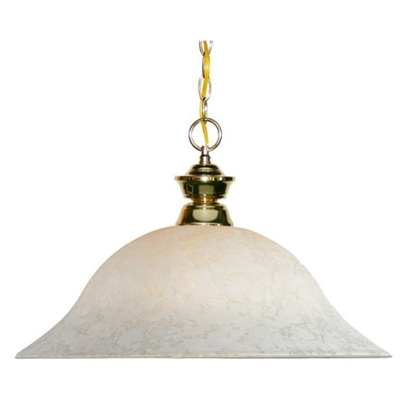 Polished Brass Medium Bowl Pendant Pendants 1 Light With Polished Brass Finish Steel Medium Base Bulb 16 inch 150 Watts ()
