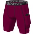 thumbnail image 2 of YOYO Men's 3 Pack Compression Shorts with Pockets Athletic Baselayer Underwear for Running,Workout,Training, 2 of 8