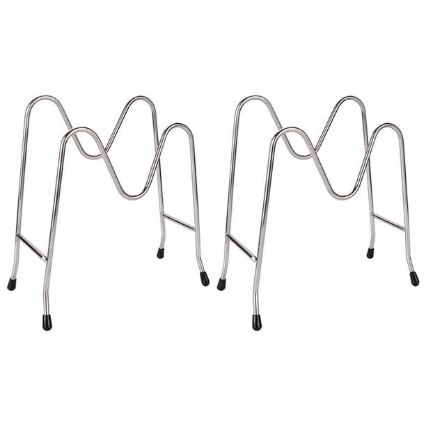2 soportes multiusos para tapas de ollas y sartenes de cocina, organizador para tablas de cortar