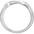 thumbnail image 2 of 14K White 1/6 CTW Diamond Criss Cross Ring in 14k White Gold - Size 7, 2 of 4