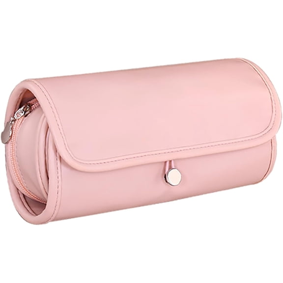 Travel Makeup Bag,Women's Large-Capacity Makeup Bag,Multi-Functional Handheld Toiletry Storage bag,Waterproof Portable bag,PU Leather Toiletry bag,Open-Type Toiletry Storage bag