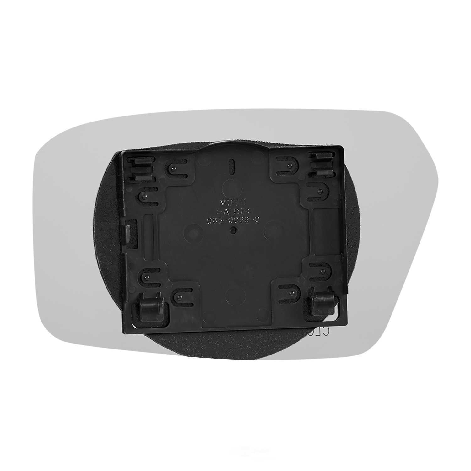 Burco Side View Mirror Replacement Glass with Motor Mount Plate - Clear Glass - 5167RSG