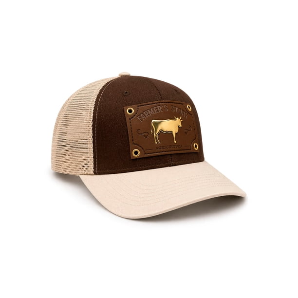 Knite Gorra Farmer Agro Prime Trucker Dorada Ajustable Estilo Ranchero