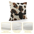 thumbnail image 4 of Creowell Black and brown cow spots Print Decorative Throw Pillow Covers Corduroy Cushion Covers Soft Throw Pillow Case Sofa Pillow Case Square Cushion Case for Living Room Bed Couch Car Home Decor, 4 of 5