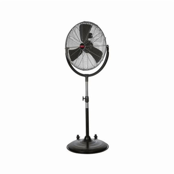 Dayton Pedestal Fan, 3 Speeds, Silver, Tilting Head 61LD79
