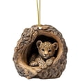 thumbnail image 2 of Christmas Animal Hanging Ornament,3.14" Small Xmas Tree Hanging Decoration,Animal Pendant for Animal Lover Gift Home Festival Cozy Theme Party Winter Indoor Outside,1Pc, 2 of 2